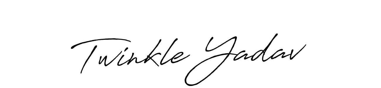 Use a signature maker to create a handwritten signature online. With this signature software, you can design (Antro_Vectra_Bolder) your own signature for name Twinkle Yadav. Twinkle Yadav signature style 7 images and pictures png