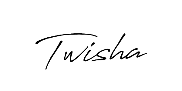 Design your own signature with our free online signature maker. With this signature software, you can create a handwritten (Antro_Vectra_Bolder) signature for name Twisha. Twisha signature style 7 images and pictures png