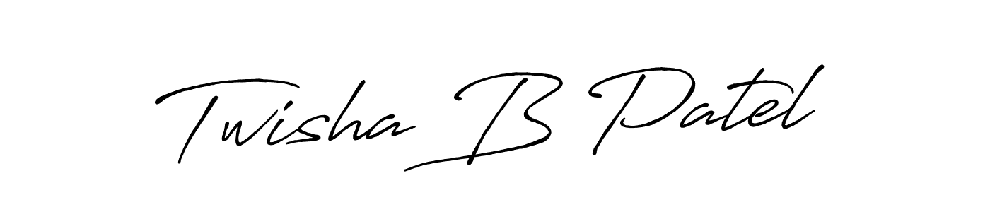 It looks lik you need a new signature style for name Twisha B Patel. Design unique handwritten (Antro_Vectra_Bolder) signature with our free signature maker in just a few clicks. Twisha B Patel signature style 7 images and pictures png