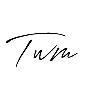 Make a beautiful signature design for name Twm. With this signature (Antro_Vectra_Bolder) style, you can create a handwritten signature for free. Twm signature style 7 images and pictures png