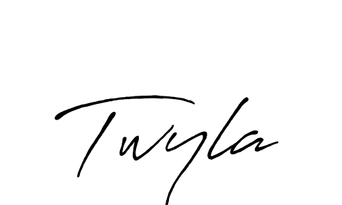 You should practise on your own different ways (Antro_Vectra_Bolder) to write your name (Twyla) in signature. don't let someone else do it for you. Twyla signature style 7 images and pictures png