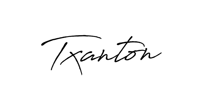 How to make Txanton signature? Antro_Vectra_Bolder is a professional autograph style. Create handwritten signature for Txanton name. Txanton signature style 7 images and pictures png