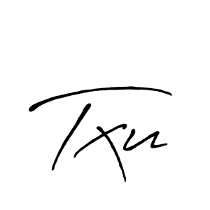 The best way (Antro_Vectra_Bolder) to make a short signature is to pick only two or three words in your name. The name Txu include a total of six letters. For converting this name. Txu signature style 7 images and pictures png