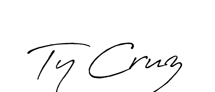 Design your own signature with our free online signature maker. With this signature software, you can create a handwritten (Antro_Vectra_Bolder) signature for name Ty Cruz. Ty Cruz signature style 7 images and pictures png