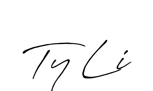 Similarly Antro_Vectra_Bolder is the best handwritten signature design. Signature creator online .You can use it as an online autograph creator for name Ty Li. Ty Li signature style 7 images and pictures png