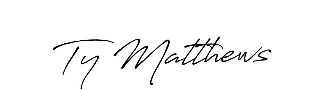 Also we have Ty Matthews name is the best signature style. Create professional handwritten signature collection using Antro_Vectra_Bolder autograph style. Ty Matthews signature style 7 images and pictures png