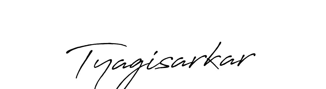 Make a beautiful signature design for name Tyagisarkar. With this signature (Antro_Vectra_Bolder) style, you can create a handwritten signature for free. Tyagisarkar signature style 7 images and pictures png