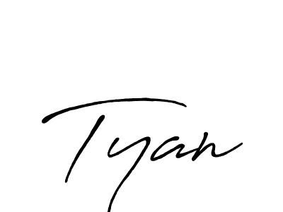 Also we have Tyan name is the best signature style. Create professional handwritten signature collection using Antro_Vectra_Bolder autograph style. Tyan signature style 7 images and pictures png