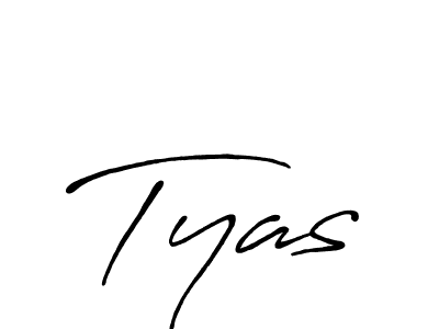 Make a beautiful signature design for name Tyas. Use this online signature maker to create a handwritten signature for free. Tyas signature style 7 images and pictures png