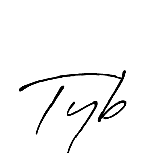 The best way (Antro_Vectra_Bolder) to make a short signature is to pick only two or three words in your name. The name Tyb include a total of six letters. For converting this name. Tyb signature style 7 images and pictures png