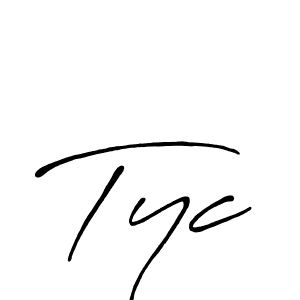 You should practise on your own different ways (Antro_Vectra_Bolder) to write your name (Tyc) in signature. don't let someone else do it for you. Tyc signature style 7 images and pictures png