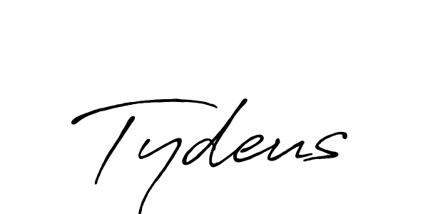 if you are searching for the best signature style for your name Tydeus. so please give up your signature search. here we have designed multiple signature styles  using Antro_Vectra_Bolder. Tydeus signature style 7 images and pictures png
