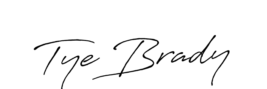 How to make Tye Brady name signature. Use Antro_Vectra_Bolder style for creating short signs online. This is the latest handwritten sign. Tye Brady signature style 7 images and pictures png