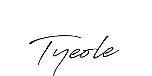 if you are searching for the best signature style for your name Tyeole. so please give up your signature search. here we have designed multiple signature styles  using Antro_Vectra_Bolder. Tyeole signature style 7 images and pictures png