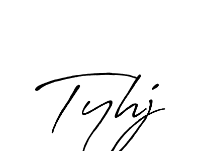 How to make Tyhj signature? Antro_Vectra_Bolder is a professional autograph style. Create handwritten signature for Tyhj name. Tyhj signature style 7 images and pictures png