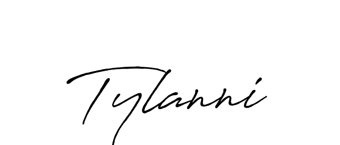 Tylanni stylish signature style. Best Handwritten Sign (Antro_Vectra_Bolder) for my name. Handwritten Signature Collection Ideas for my name Tylanni. Tylanni signature style 7 images and pictures png