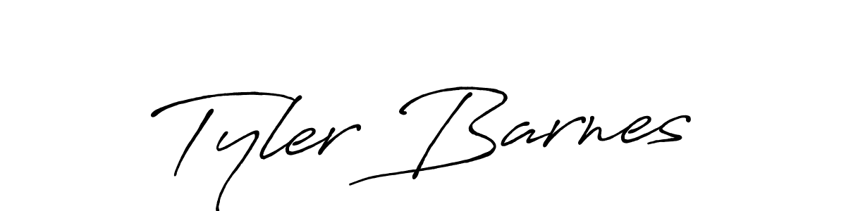 Make a beautiful signature design for name Tyler Barnes. With this signature (Antro_Vectra_Bolder) style, you can create a handwritten signature for free. Tyler Barnes signature style 7 images and pictures png