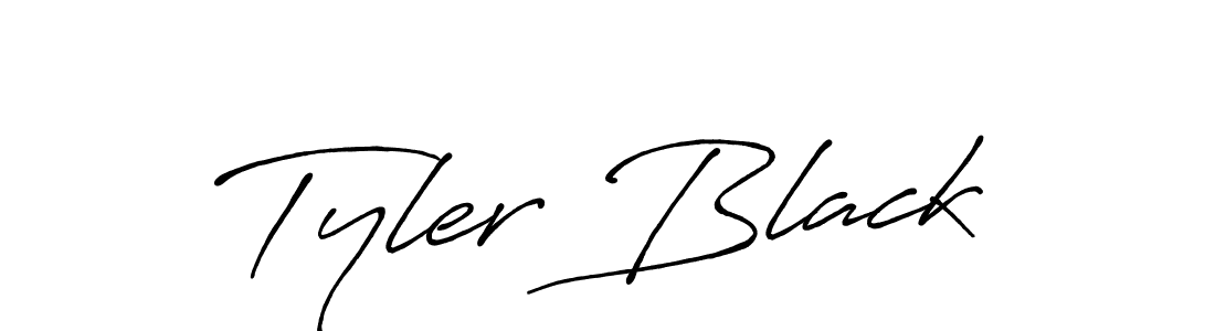 Make a beautiful signature design for name Tyler Black. With this signature (Antro_Vectra_Bolder) style, you can create a handwritten signature for free. Tyler Black signature style 7 images and pictures png