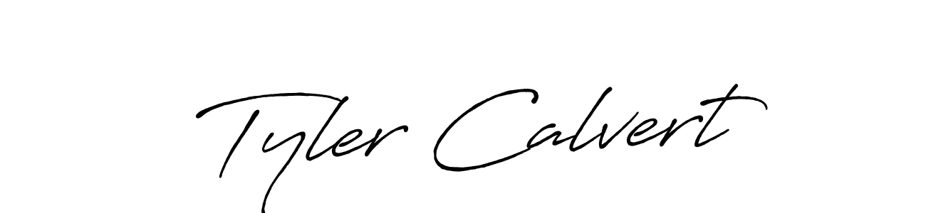 Create a beautiful signature design for name Tyler Calvert. With this signature (Antro_Vectra_Bolder) fonts, you can make a handwritten signature for free. Tyler Calvert signature style 7 images and pictures png