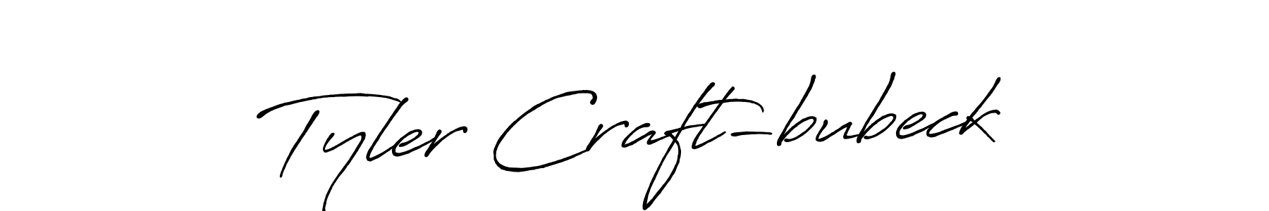 Make a beautiful signature design for name Tyler Craft-bubeck. With this signature (Antro_Vectra_Bolder) style, you can create a handwritten signature for free. Tyler Craft-bubeck signature style 7 images and pictures png