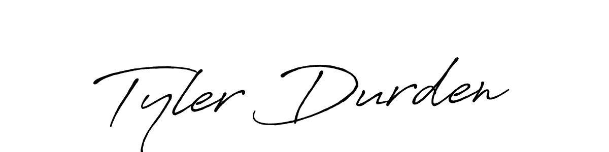 How to make Tyler Durden name signature. Use Antro_Vectra_Bolder style for creating short signs online. This is the latest handwritten sign. Tyler Durden signature style 7 images and pictures png