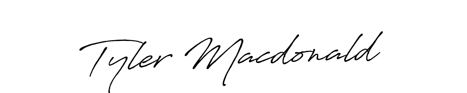 Similarly Antro_Vectra_Bolder is the best handwritten signature design. Signature creator online .You can use it as an online autograph creator for name Tyler Macdonald. Tyler Macdonald signature style 7 images and pictures png