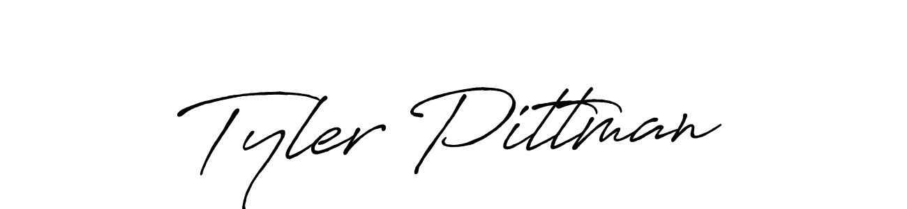 How to make Tyler Pittman name signature. Use Antro_Vectra_Bolder style for creating short signs online. This is the latest handwritten sign. Tyler Pittman signature style 7 images and pictures png