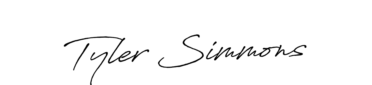 Also You can easily find your signature by using the search form. We will create Tyler Simmons name handwritten signature images for you free of cost using Antro_Vectra_Bolder sign style. Tyler Simmons signature style 7 images and pictures png