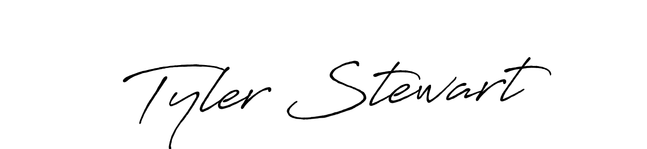 Create a beautiful signature design for name Tyler Stewart. With this signature (Antro_Vectra_Bolder) fonts, you can make a handwritten signature for free. Tyler Stewart signature style 7 images and pictures png
