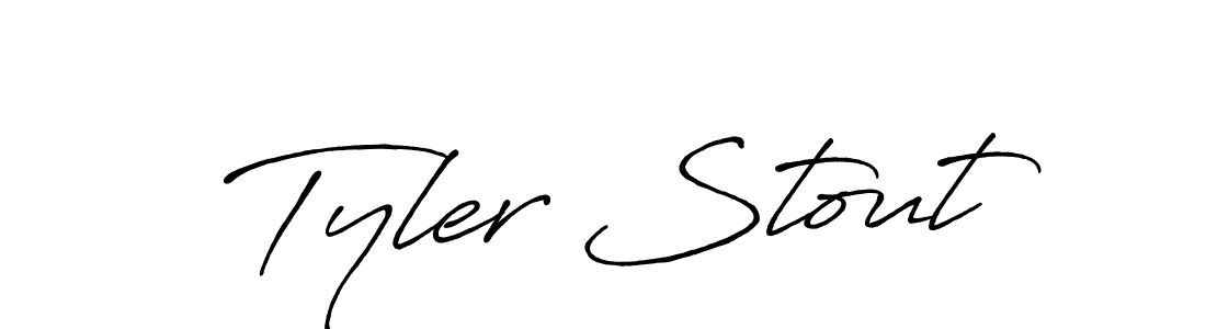 Similarly Antro_Vectra_Bolder is the best handwritten signature design. Signature creator online .You can use it as an online autograph creator for name Tyler Stout. Tyler Stout signature style 7 images and pictures png