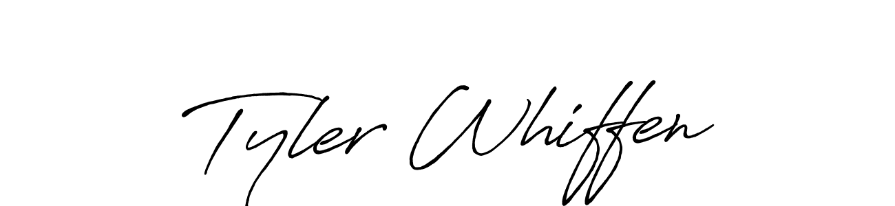 Similarly Antro_Vectra_Bolder is the best handwritten signature design. Signature creator online .You can use it as an online autograph creator for name Tyler Whiffen. Tyler Whiffen signature style 7 images and pictures png