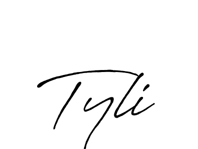 Also we have Tyli name is the best signature style. Create professional handwritten signature collection using Antro_Vectra_Bolder autograph style. Tyli signature style 7 images and pictures png