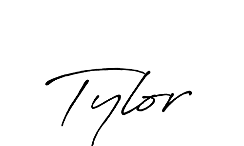 Tylor stylish signature style. Best Handwritten Sign (Antro_Vectra_Bolder) for my name. Handwritten Signature Collection Ideas for my name Tylor. Tylor signature style 7 images and pictures png