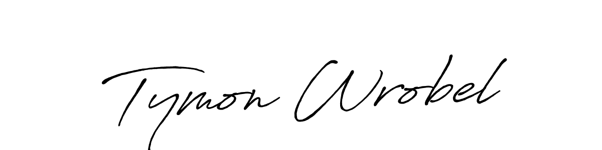How to Draw Tymon Wrobel signature style? Antro_Vectra_Bolder is a latest design signature styles for name Tymon Wrobel. Tymon Wrobel signature style 7 images and pictures png