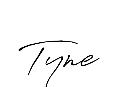 Create a beautiful signature design for name Tyne. With this signature (Antro_Vectra_Bolder) fonts, you can make a handwritten signature for free. Tyne signature style 7 images and pictures png