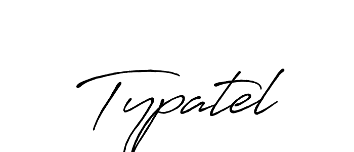 Use a signature maker to create a handwritten signature online. With this signature software, you can design (Antro_Vectra_Bolder) your own signature for name Typatel. Typatel signature style 7 images and pictures png