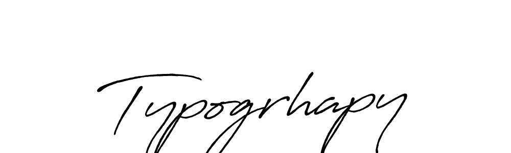 How to make Typogrhapy name signature. Use Antro_Vectra_Bolder style for creating short signs online. This is the latest handwritten sign. Typogrhapy signature style 7 images and pictures png