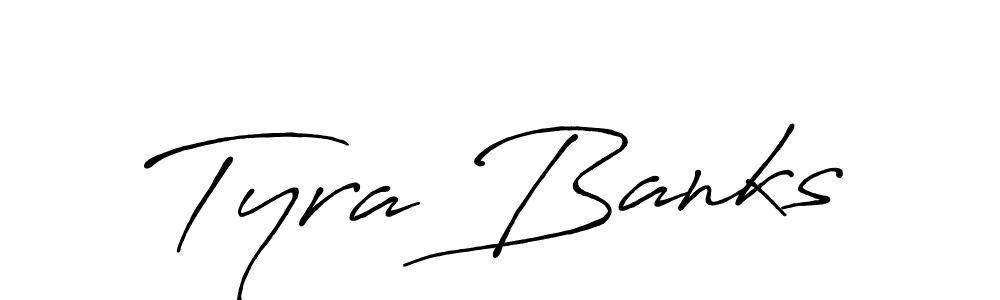 Use a signature maker to create a handwritten signature online. With this signature software, you can design (Antro_Vectra_Bolder) your own signature for name Tyra Banks. Tyra Banks signature style 7 images and pictures png
