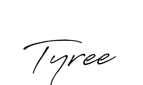 Design your own signature with our free online signature maker. With this signature software, you can create a handwritten (Antro_Vectra_Bolder) signature for name Tyree. Tyree signature style 7 images and pictures png