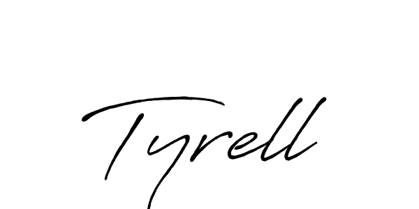 Design your own signature with our free online signature maker. With this signature software, you can create a handwritten (Antro_Vectra_Bolder) signature for name Tyrell. Tyrell signature style 7 images and pictures png