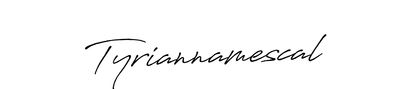Once you've used our free online signature maker to create your best signature Antro_Vectra_Bolder style, it's time to enjoy all of the benefits that Tyriannamescal name signing documents. Tyriannamescal signature style 7 images and pictures png