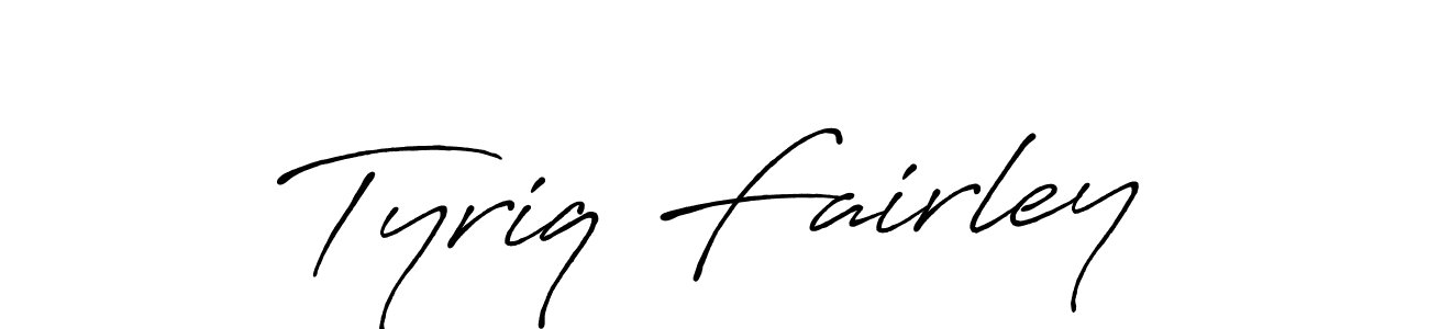You can use this online signature creator to create a handwritten signature for the name Tyriq Fairley. This is the best online autograph maker. Tyriq Fairley signature style 7 images and pictures png