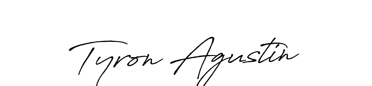 Make a beautiful signature design for name Tyron Agustin. With this signature (Antro_Vectra_Bolder) style, you can create a handwritten signature for free. Tyron Agustin signature style 7 images and pictures png