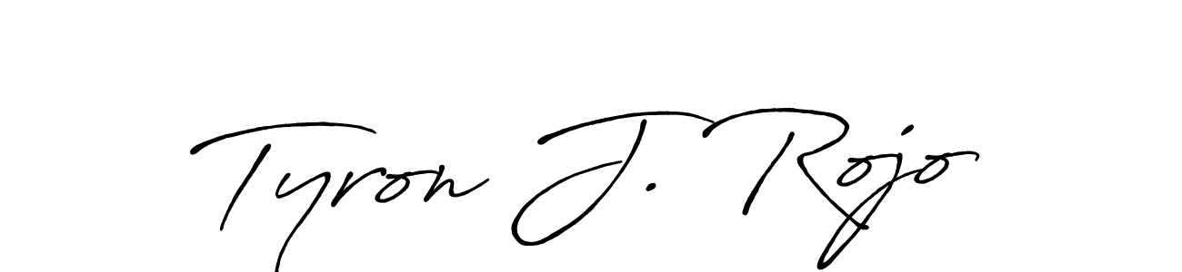 Also we have Tyron J. Rojo name is the best signature style. Create professional handwritten signature collection using Antro_Vectra_Bolder autograph style. Tyron J. Rojo signature style 7 images and pictures png