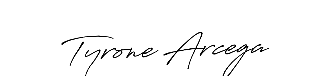 Also we have Tyrone Arcega name is the best signature style. Create professional handwritten signature collection using Antro_Vectra_Bolder autograph style. Tyrone Arcega signature style 7 images and pictures png