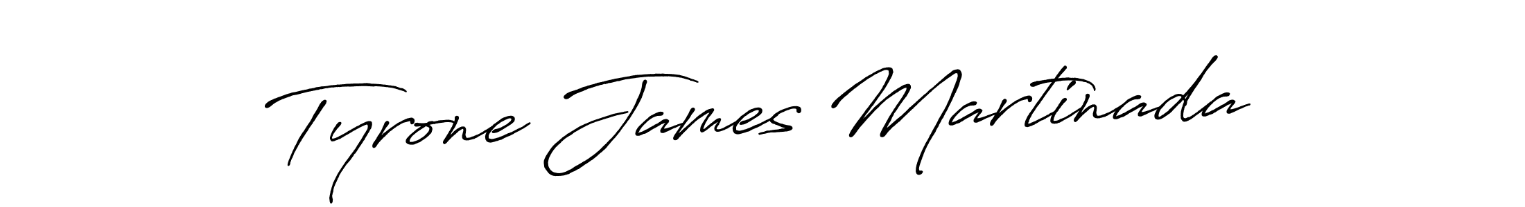 Design your own signature with our free online signature maker. With this signature software, you can create a handwritten (Antro_Vectra_Bolder) signature for name Tyrone James Martinada. Tyrone James Martinada signature style 7 images and pictures png