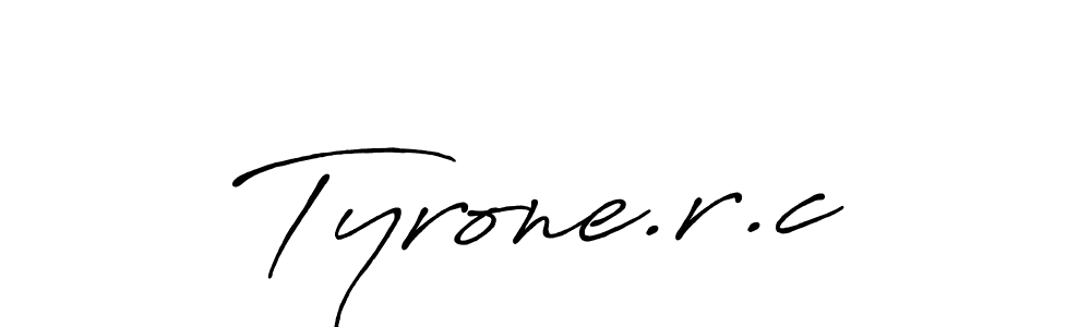 Use a signature maker to create a handwritten signature online. With this signature software, you can design (Antro_Vectra_Bolder) your own signature for name Tyrone.r.c. Tyrone.r.c signature style 7 images and pictures png