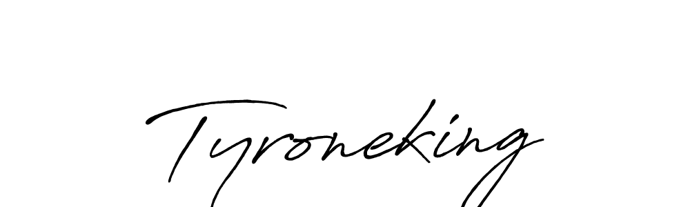 Make a beautiful signature design for name Tyroneking. With this signature (Antro_Vectra_Bolder) style, you can create a handwritten signature for free. Tyroneking signature style 7 images and pictures png
