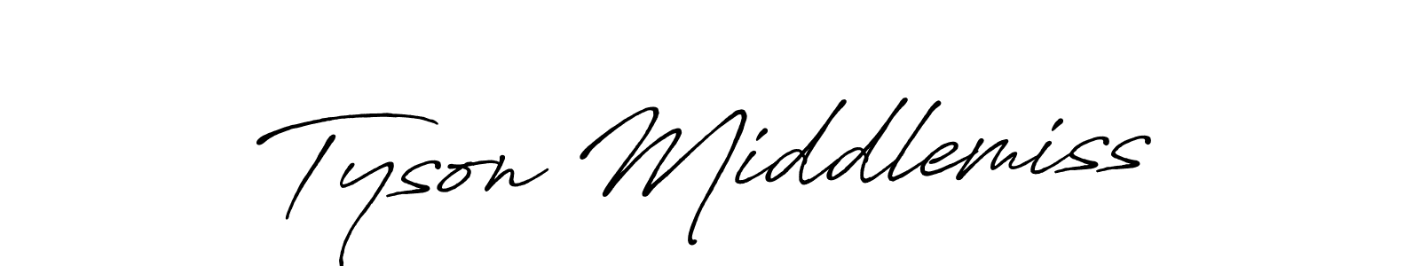 Make a beautiful signature design for name Tyson Middlemiss. Use this online signature maker to create a handwritten signature for free. Tyson Middlemiss signature style 7 images and pictures png