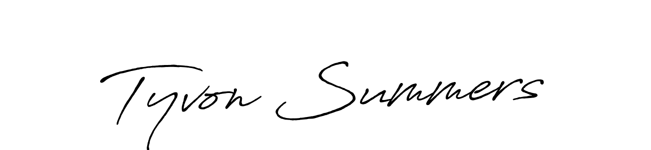 Make a beautiful signature design for name Tyvon Summers. With this signature (Antro_Vectra_Bolder) style, you can create a handwritten signature for free. Tyvon Summers signature style 7 images and pictures png